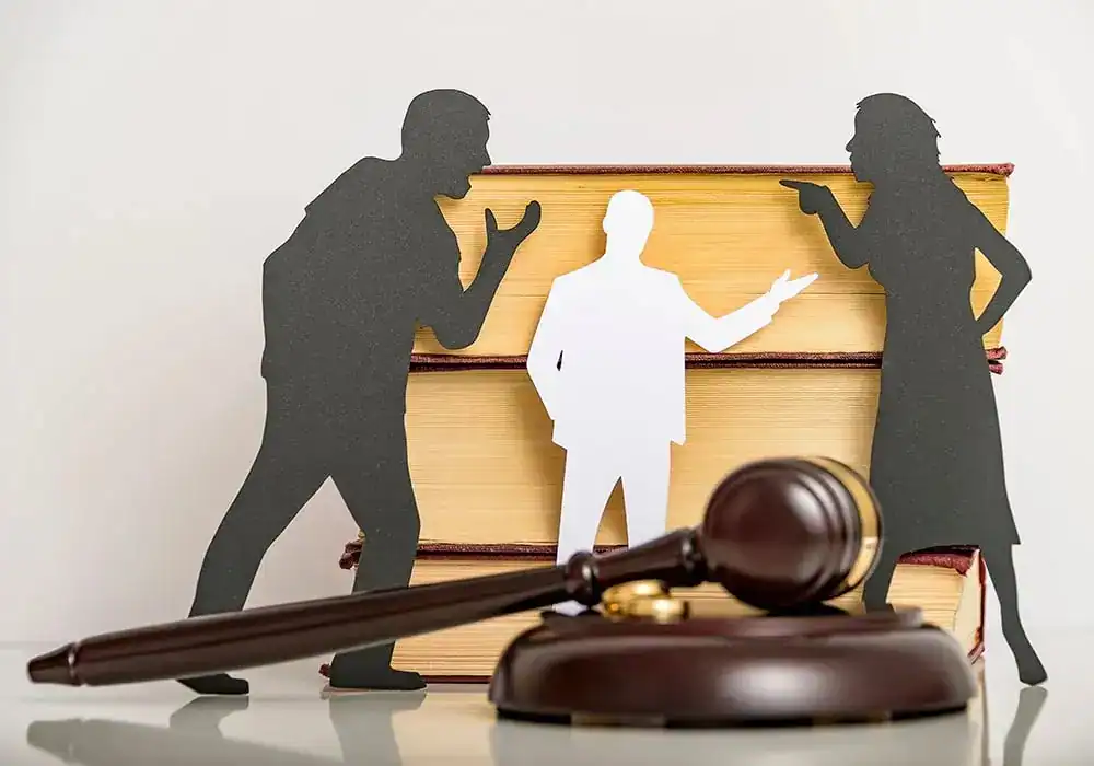 image of couple arguing through divorce Ryde