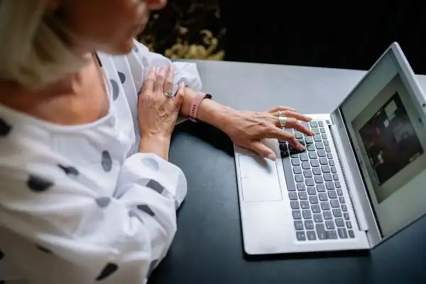Image of woman attending online mediation Ryde services from Barker Mediation
